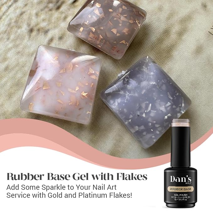 Ballet Pink Gold Flakes