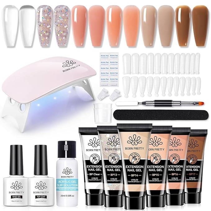 Poly Extension Gel Nail Kit-Nude