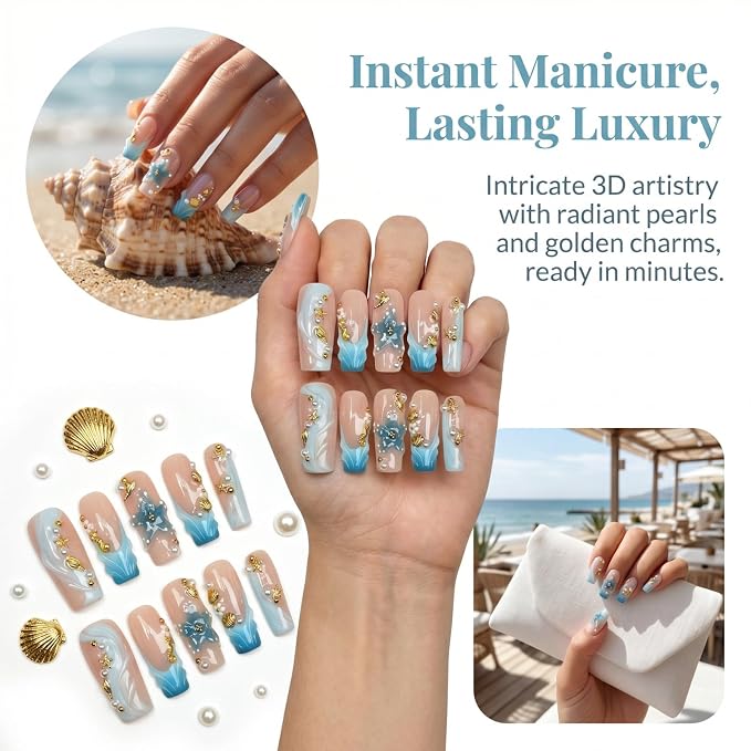 ocean embossed