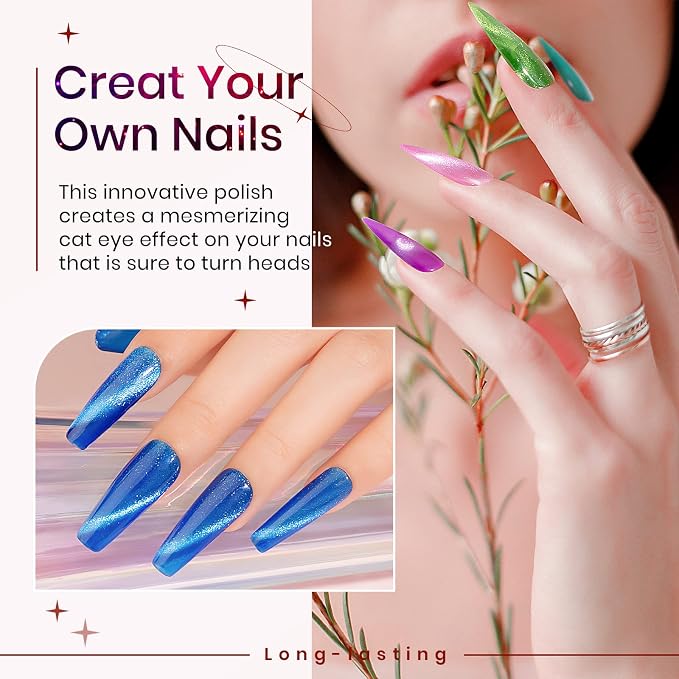 12 Colors Neon Cat Eye Gel