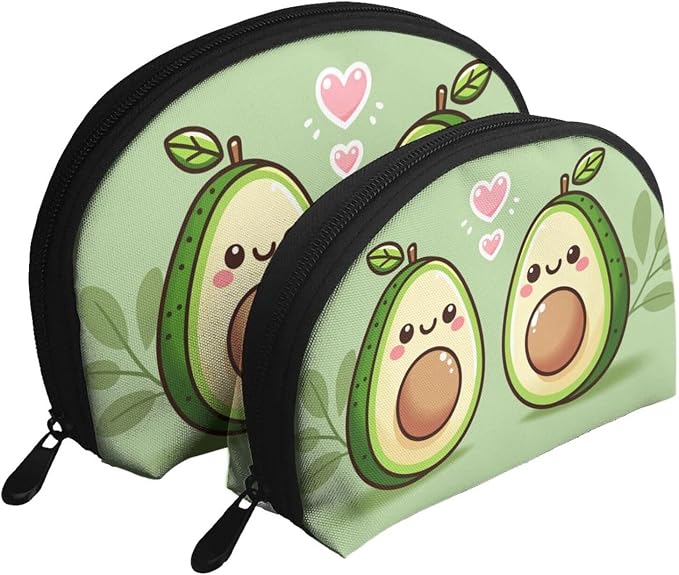 Cute Avocado Couple Love Hearts