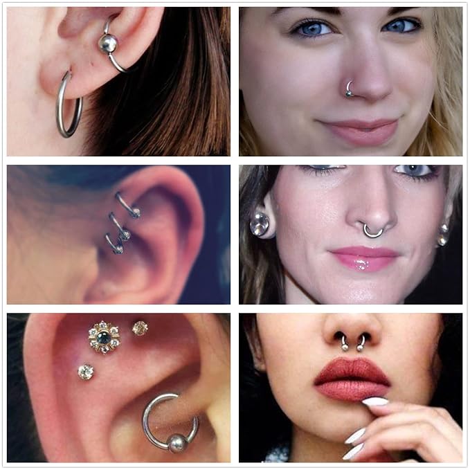 K-Tragus/Septum piercing clamps