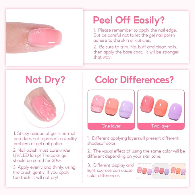 25PC Jelly Gel Polish (Collection 1)