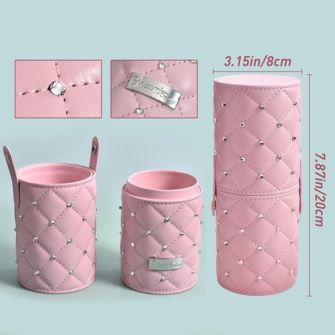 15Pcs Silver Pink+Holder