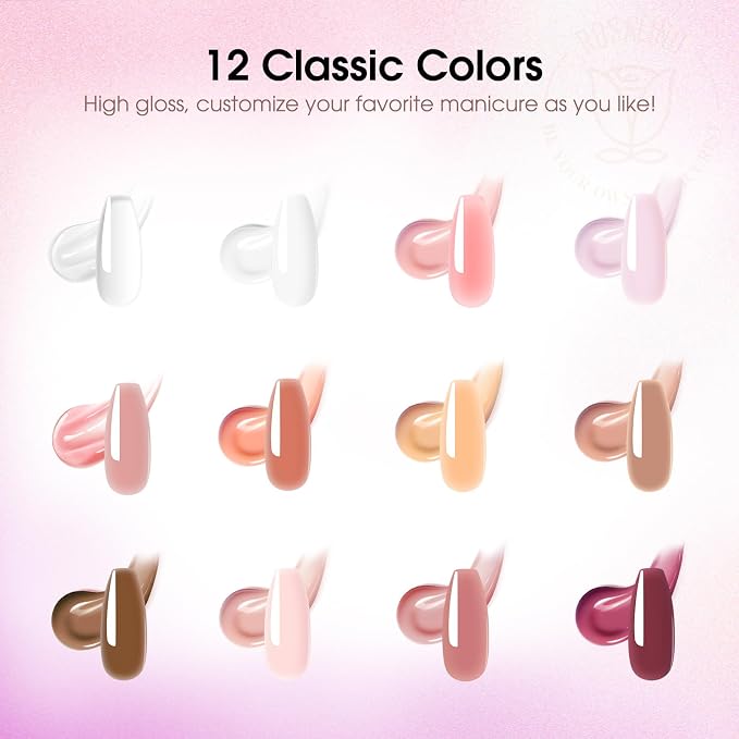 12 Colors Nude Poly Kit 01