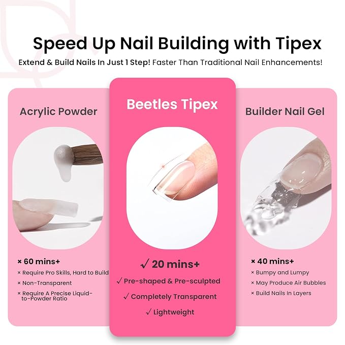 0E-Square Extra Short 224pcs (Tipex Nail Kit)