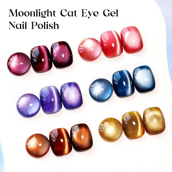6 Colors Ceramic Cat Eye Gel