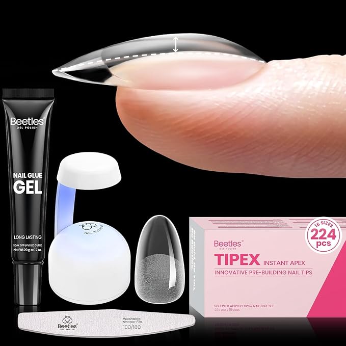 0J-Oval Short 224pcs (Tipex Nail Kit)