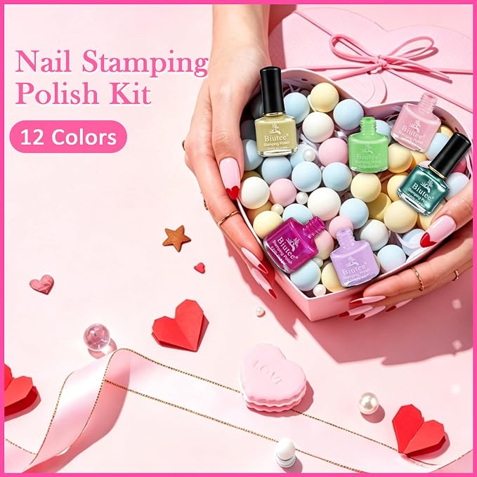 12 Colors stamping polish