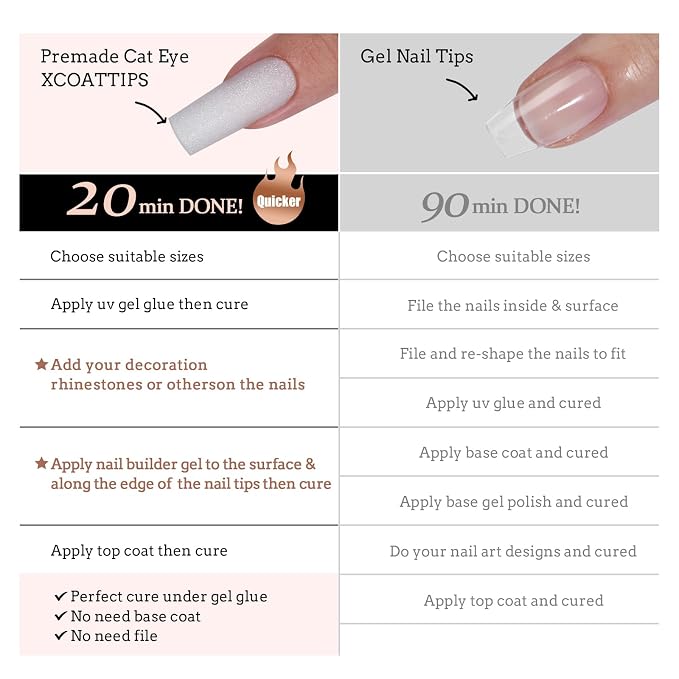 E-Frozen Cat Eye Long Square