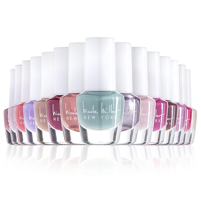 bunch of different colors such as pastels, metallic, to bold reds and purples.