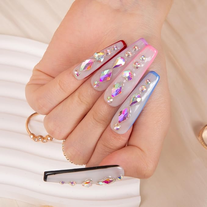Galaxy Colorful French Tip