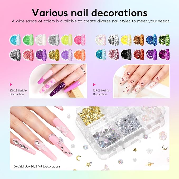 Acrylic Nail Kit with U V Light and Drill