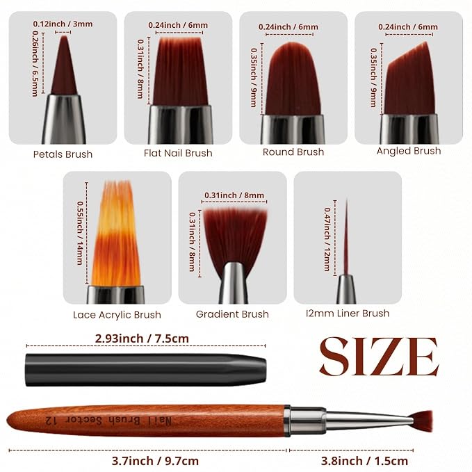 Fan-Shaped Nail Brush