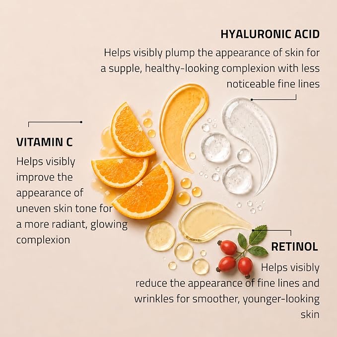 3-pack Retinol, HA, Vit C Pack