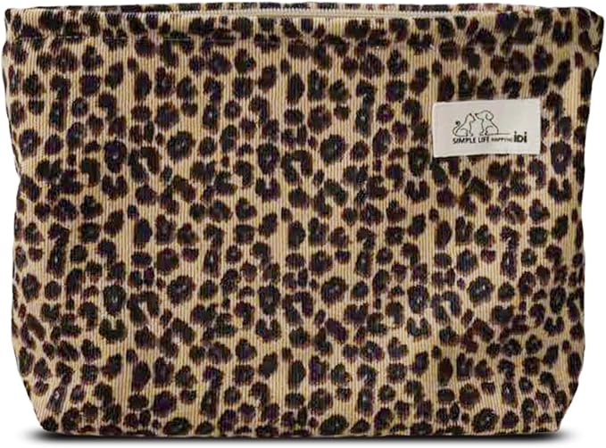 LG-Brown Leopard Corduroy-Large