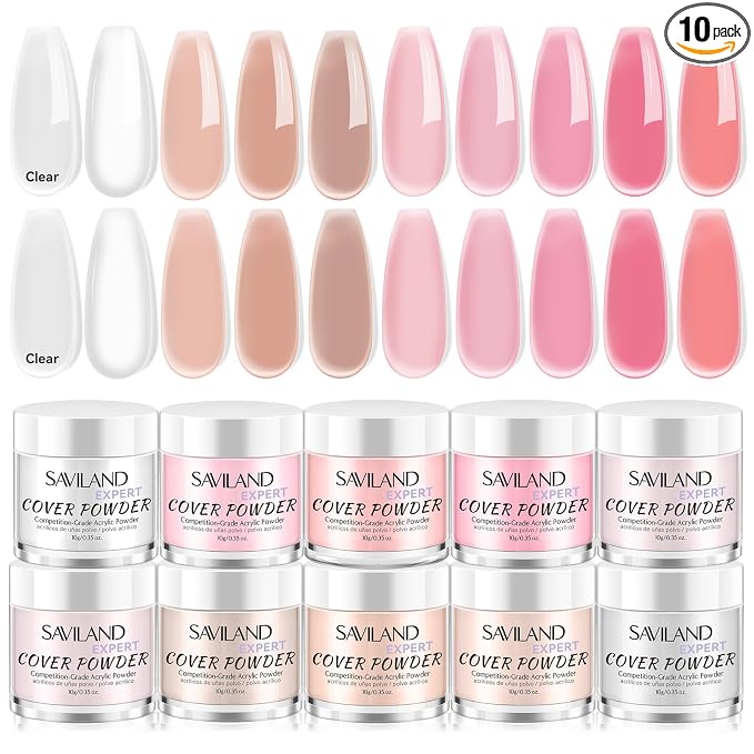 1-Keratin Professional Acrylic Powder Set 10 Colors
