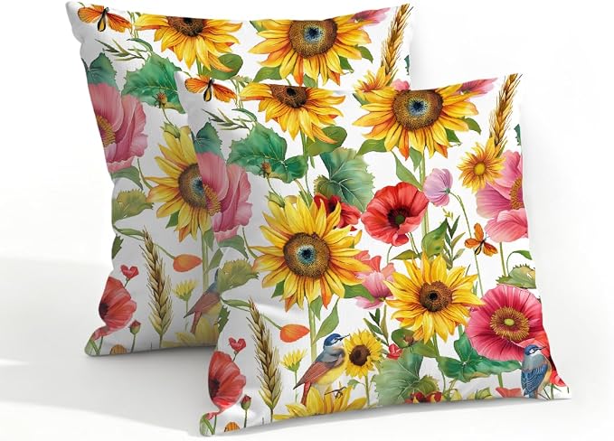 Sunflower Red Floral