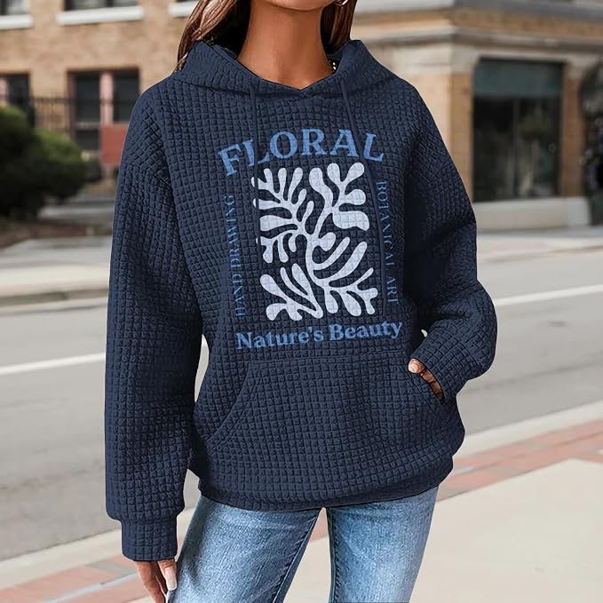 Womens Fashion Floral Print Hoodies 02