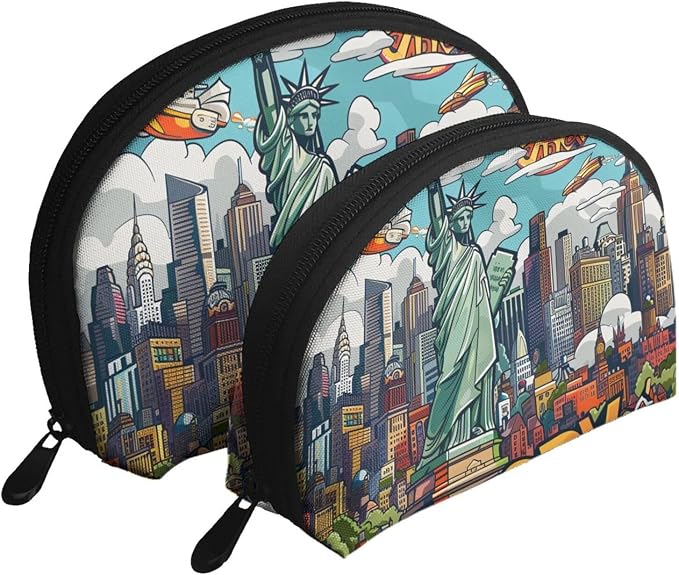 Cartoon Cute New York Theme Art