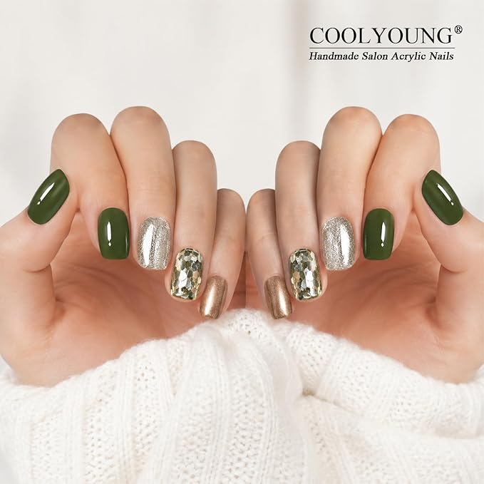 Olive Glitter Glam