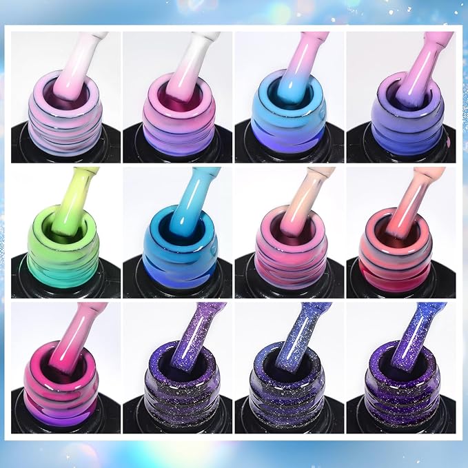 12PCS Color Change Gel-Set1