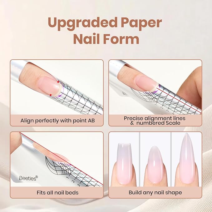 Mocha Glow & Medium Square Nail Tips