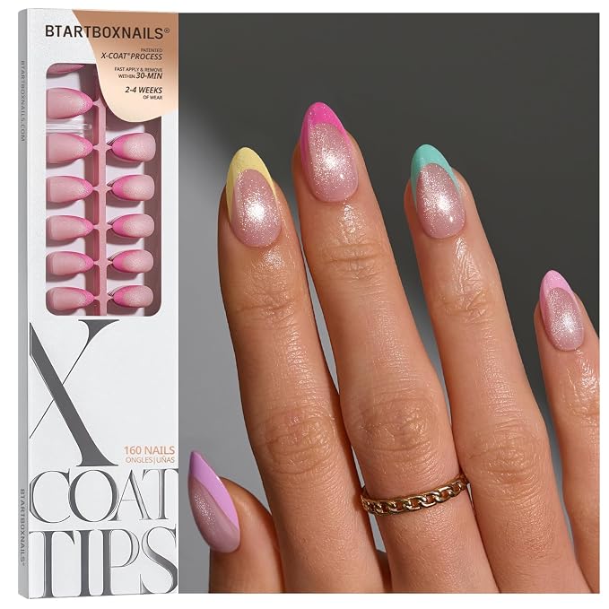 04 S - Almond Brighter Pastel French in Cat Eye Base