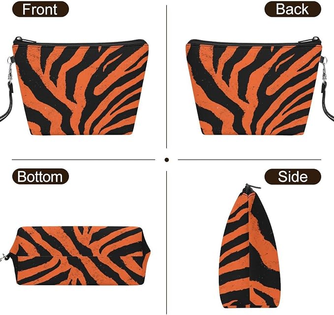 Orange Tiger Stripe Pattern