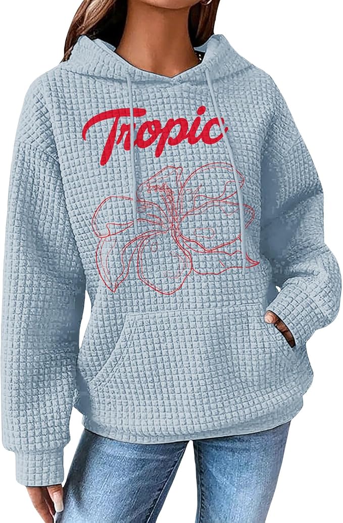 Womens Fashion Floral Print Hoodies 05