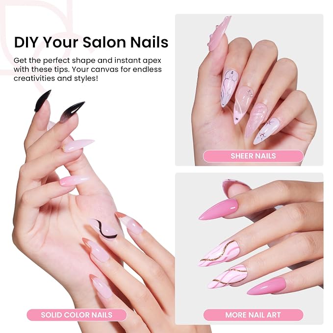 3 - Tipex Nails Kit | Short Almond | 224