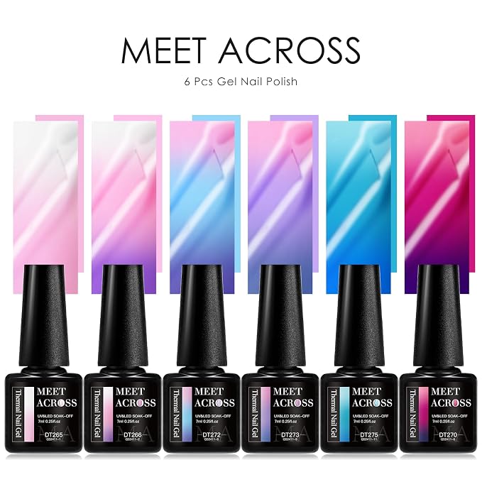 8Pcs Color Changing Gel