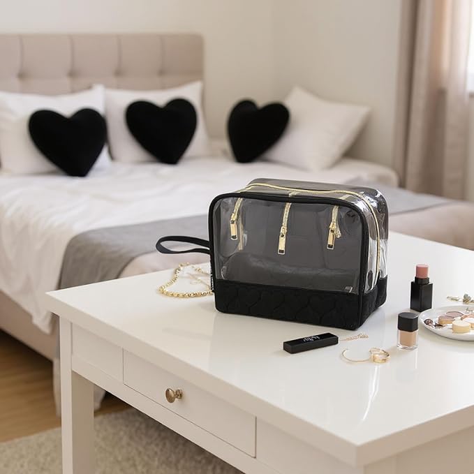 Quilted Black Hearts