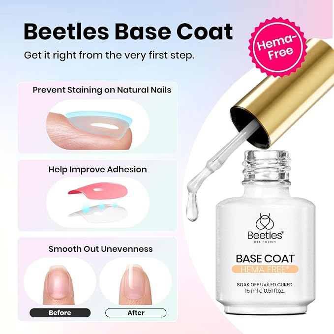 3 Pcs Gel Base and Top Coat&Matte top coat