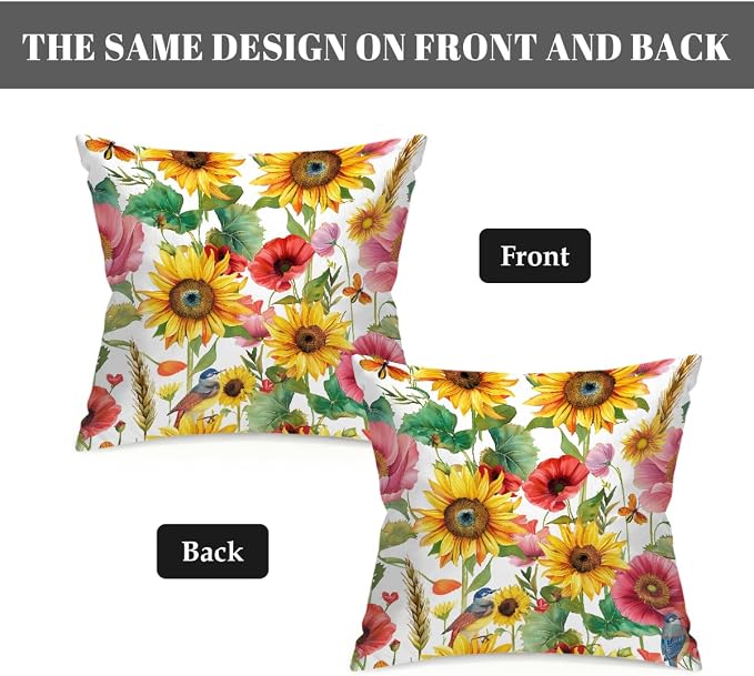 Sunflower Red Floral