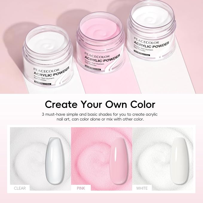 Multicolor Collection Acrylic Nail Kit with Drill