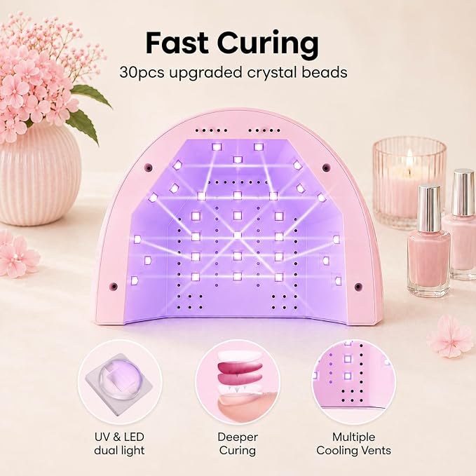 UV Nail Lamp for Hands & Feet Pink