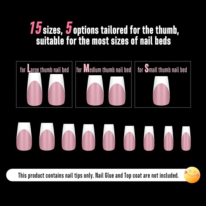 Coffin White French Tip Berry Pink
