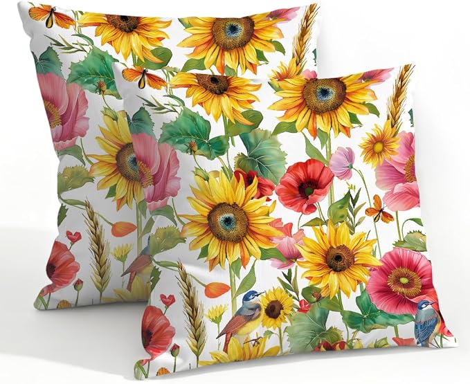 Sunflower Red Floral