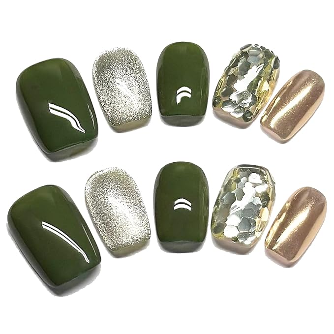 Olive Glitter Glam