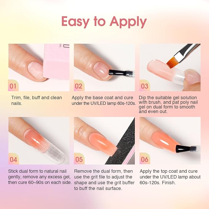 8 Colors Nude Poly Kit 03