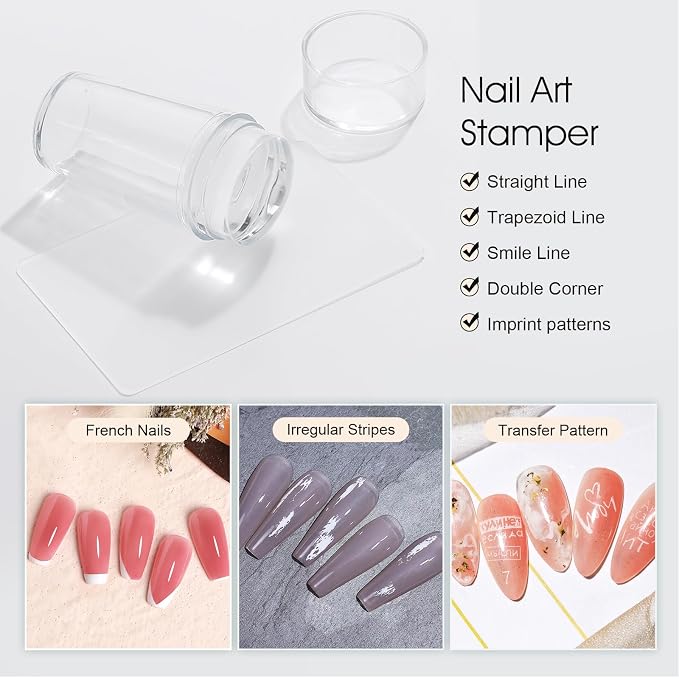 Nail Stamper&5 Art Plates&8 Nail Stamping Polish