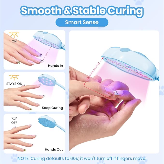 Blue Meowgic BluePurr Mini UV Nail Lamp