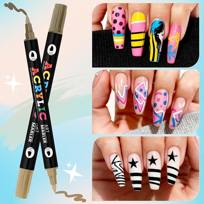 24pcs 48colors-Double-Ended-F