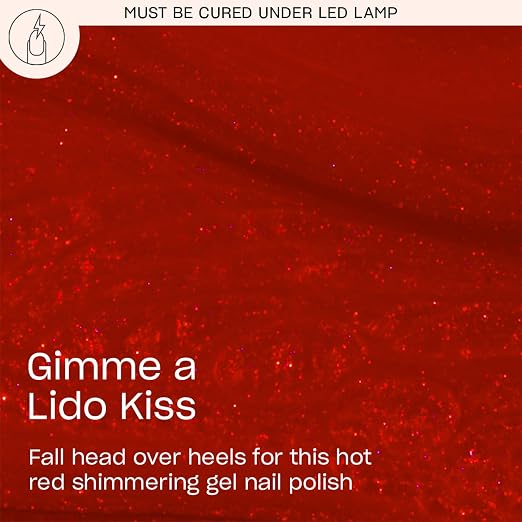 Gimme a Lido Kiss | Opaque Bright Red Shimmer