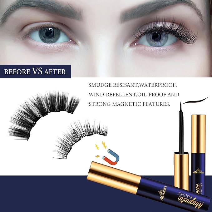 Wispy Cat-Eye Magnetic Eyelashes Kit