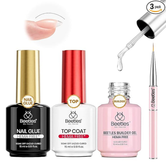 0-HEMA-Free Top & Builder & Nail Glue Kit