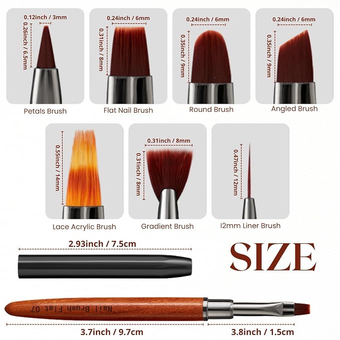 Flat Head French Brush