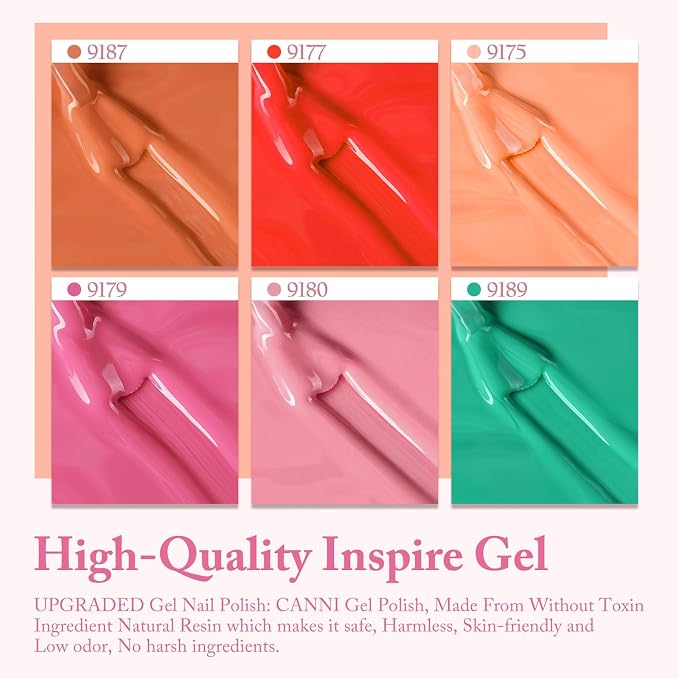 Coral Red Pink Green-2363