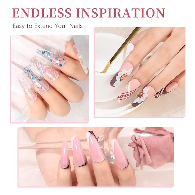 Clear&White&Pink